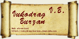 Vukodrag Burzan vizit kartica
